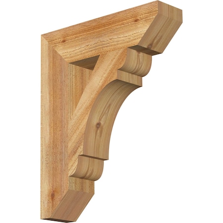 Olympic Slat Rough Sawn Bracket, Western Red Cedar, 4"W x 16"D x 20"H